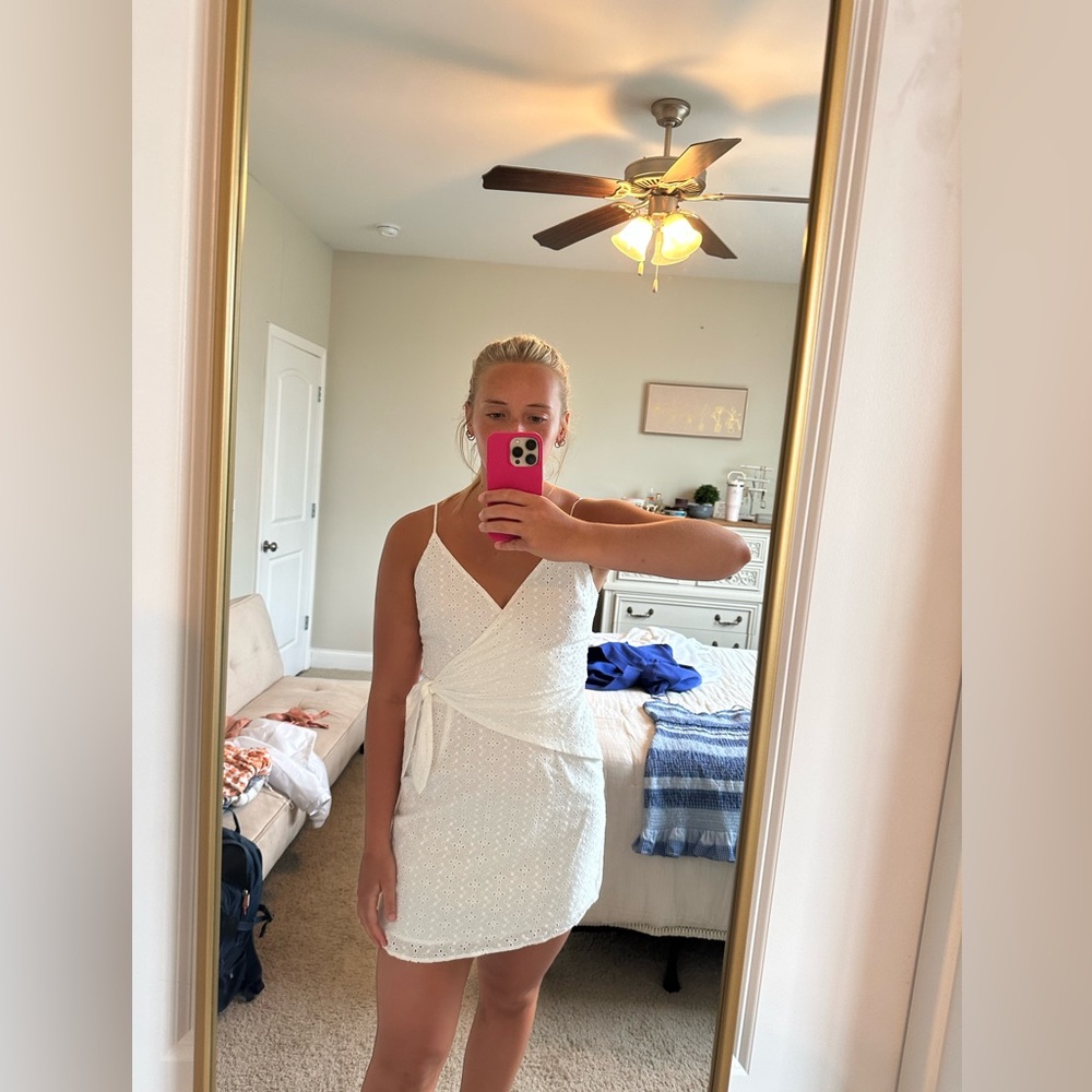 White Gianna Bini spring mini dress